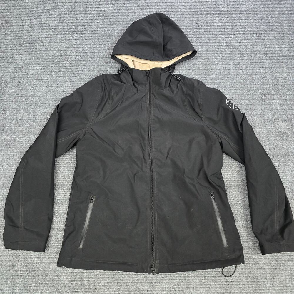 Free Ride Equestrian Womens L Black Hooded Softshell Jacket Fleece Lined